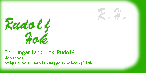 rudolf hok business card